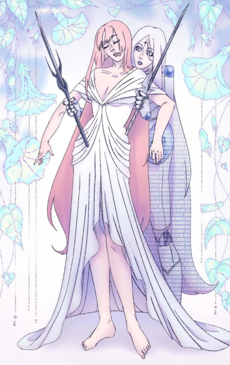 Two characters illustration